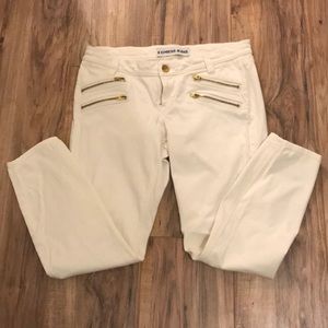 Express White Ankle Leggings Low Rise Jeans 👖